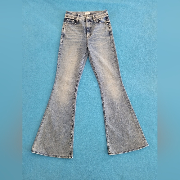 MOTHER Jeans SUPER CRUISER Bell Bottoms Laws of Attraction Size 26 Mystical - Picture 1 of 15